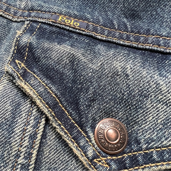 POLO RALPH LAUREN Mens Trucker Jacket Fleece Lined Size XL, XXL - Picture 8 of 12